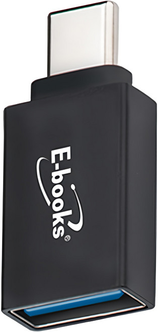 E-books XA26 USB 3.2 轉Type-C轉接頭 5Gbps高速傳輸 鋁合金材質, 黑色, 1個