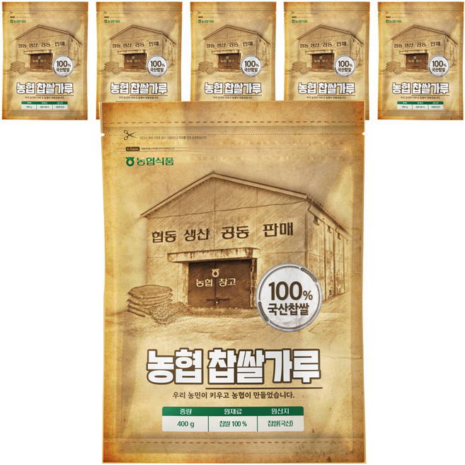농협식품 농협 찹쌀가루, 6개, 400g