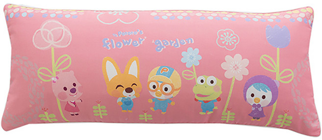 시은데코 아동용 뽀로로 동화 베개 + 베개솜, 핑크