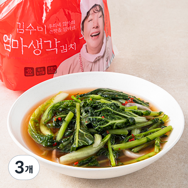 김수미엄마생각 열무얼갈이 물김치, 1kg, 3개