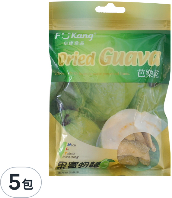 果實物語 芭樂乾, 70g, 5包
