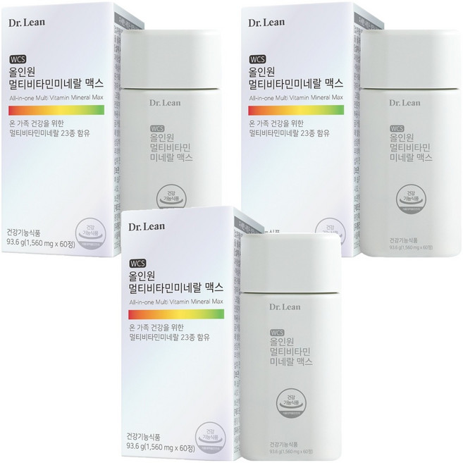 닥터린 올인원 멀티비타민미네랄 맥스, 60정, 3개