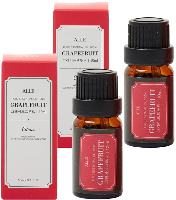 알레 퓨어 에센셜 오일 백프로 그레이프푸르트, 10ml, 2개 - 쿠팡