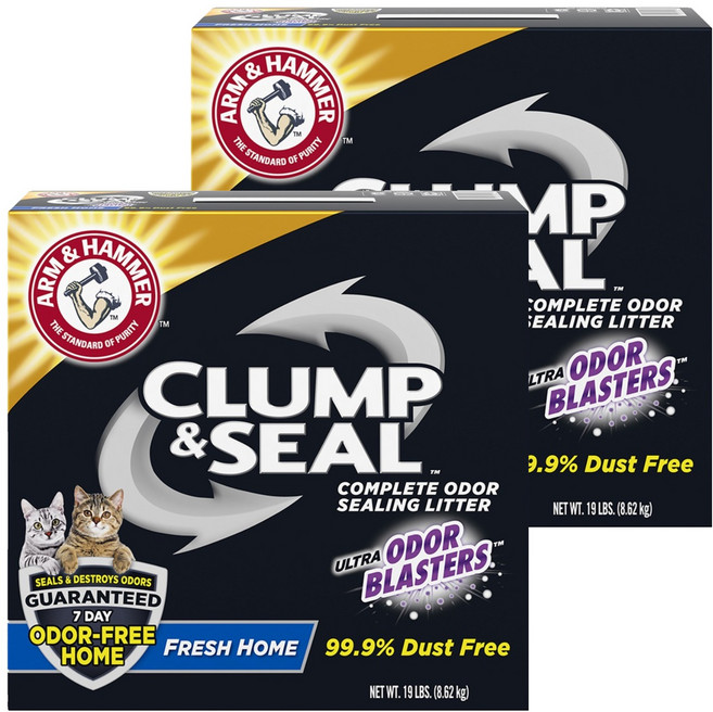 ARM&HAMMER 頂級淨味貓砂, 8.62kg, 2盒, 淨味