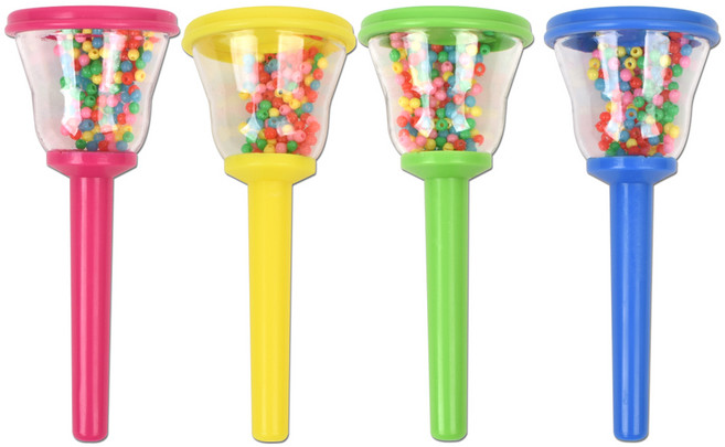 유니리젠트 베이비 마라카스 4종 세트, 분홍 + 노랑 + 초록 + 파랑, 1세트