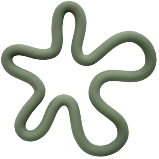 피키픽스 플라워 실리콘 냄비받침대, 그린, 1개