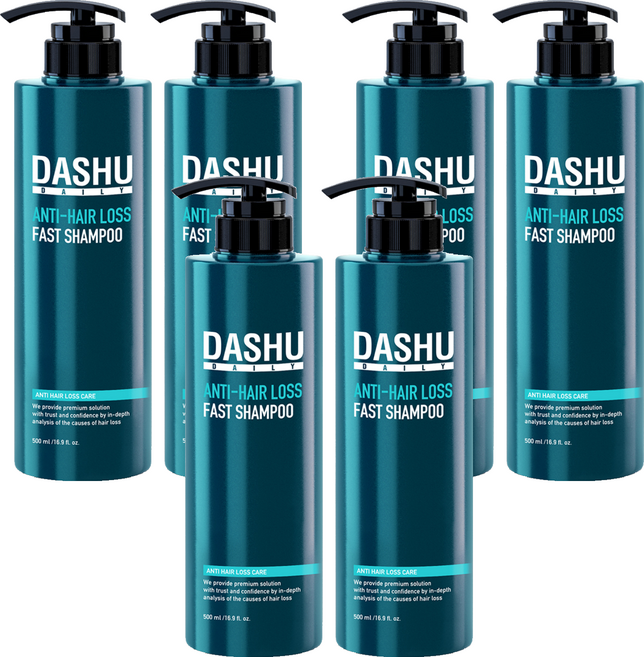 다슈 데일리 패스트 한방 샴푸 시트러스 우디, 500ml, 6개