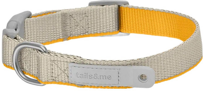 尾巴與我 新經典 犬項圈, 亮灰杏黃, 1條