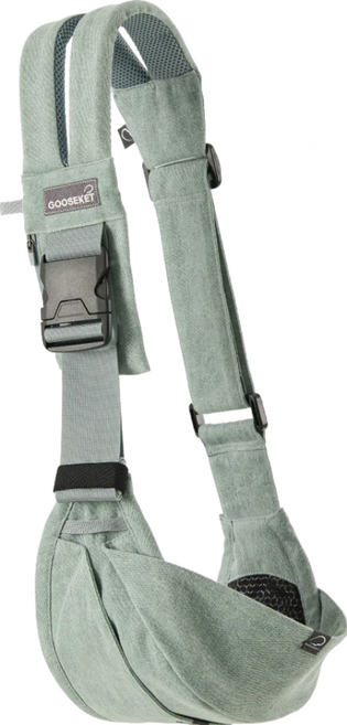 GOOSEKET 365斜肩單肩腰凳嬰兒背帶, 薄荷綠