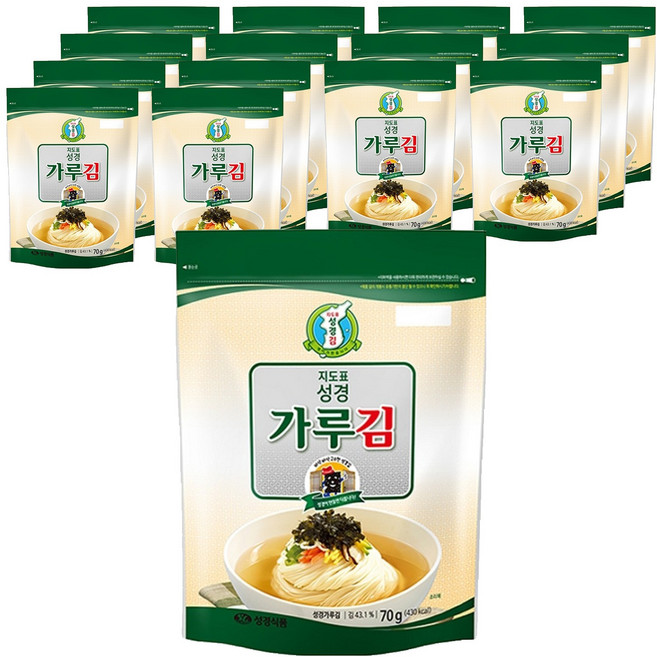 지도표성경 재래식 가루김, 70g, 15개
