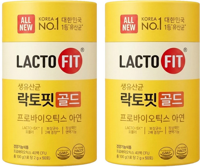 Chong Kun Dang 鍾根堂 LACTO-FIT 大童與成人款 益生菌粉狀食品, 2g, 2罐
