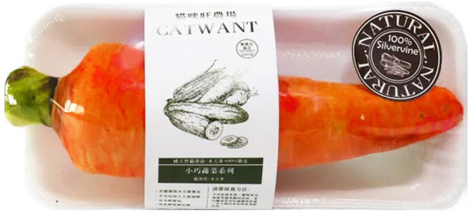 CATWANT 貓咪旺農場 100%木天蓼填充 紅蘿蔔, 1個