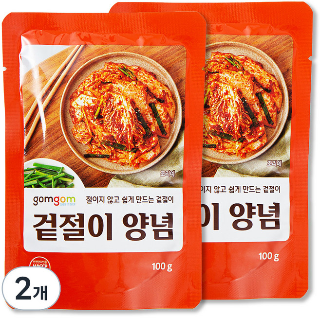 곰곰 겉절이 양념, 100g, 2개