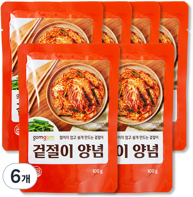 곰곰 겉절이 양념, 100g, 6개