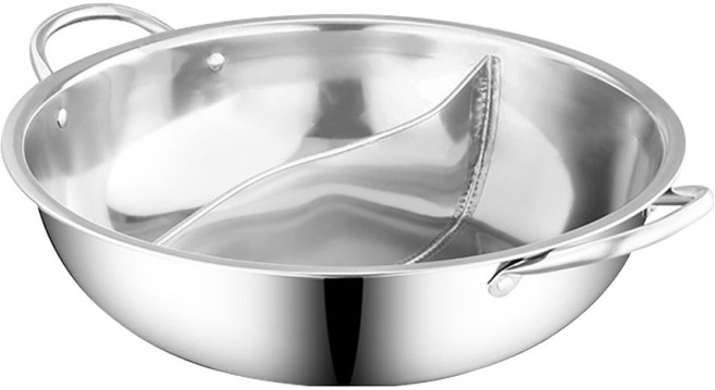 加厚 不銹鋼鴛鴦火鍋 opp袋, 32cm, 1個