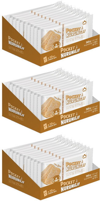 심플잇 오리지널 포켓누룽지, 34g, 30개