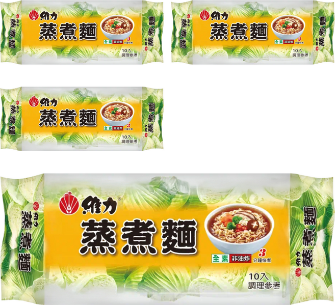 維力 蒸煮麵, 650g, 4袋