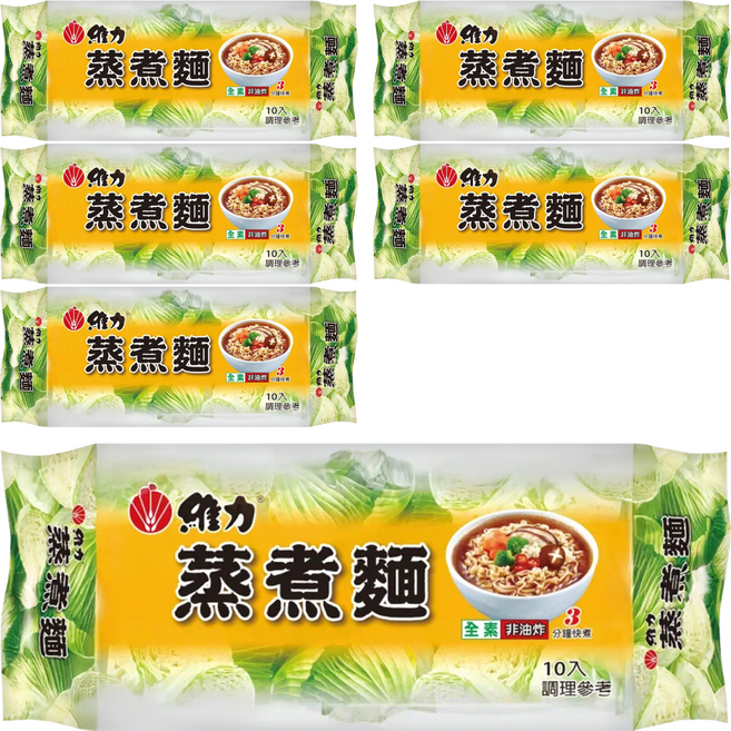 維力 蒸煮麵, 650g, 6袋
