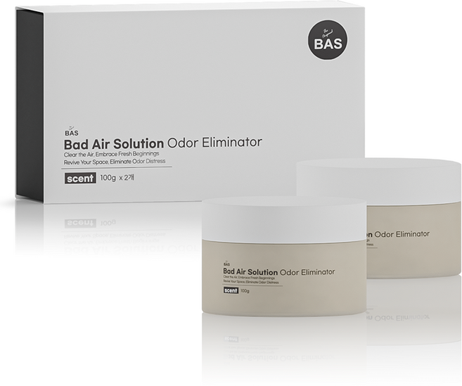 BAS 센트 탈취제 본품 기프트 세트, 100g, 2개