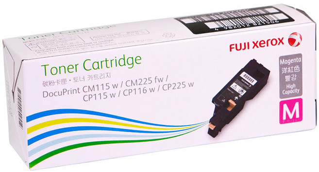 FUJIFILM 富士 原廠高容量碳粉匣 適用 CP115w/CP116w/CP225w/CM115w/CM225fw CT202266, 紅色, 1個