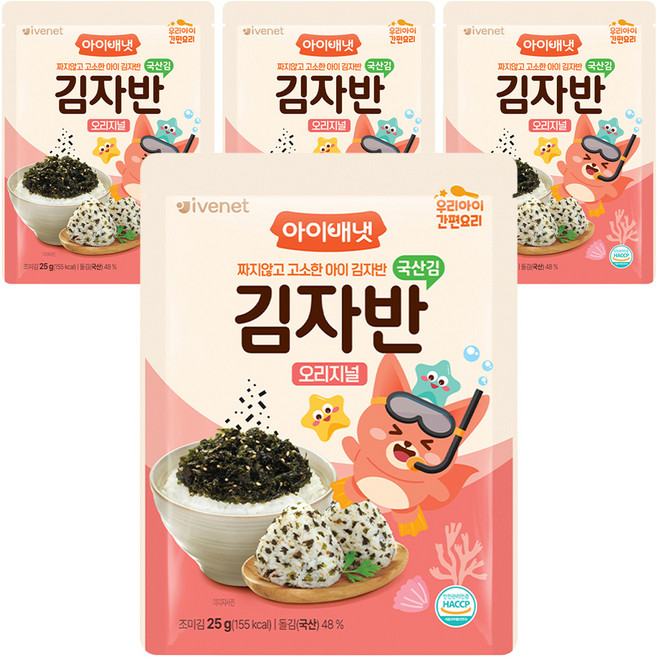 아이배냇 김자반, 오리지널, 25g, 4개