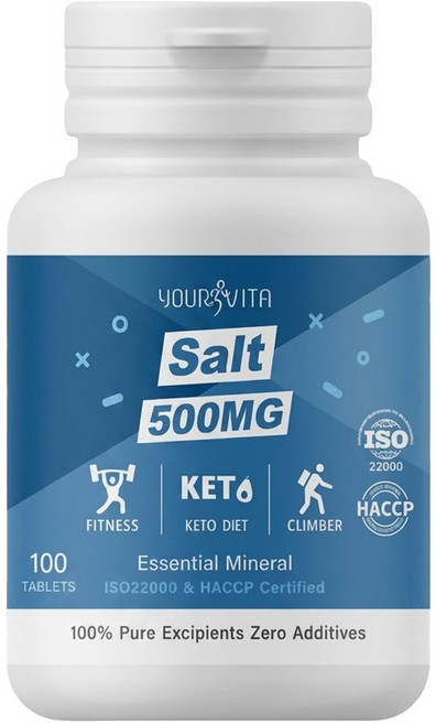 YOUR VITA 優維特 機能型鹽錠, 500mg, 100顆, 1罐