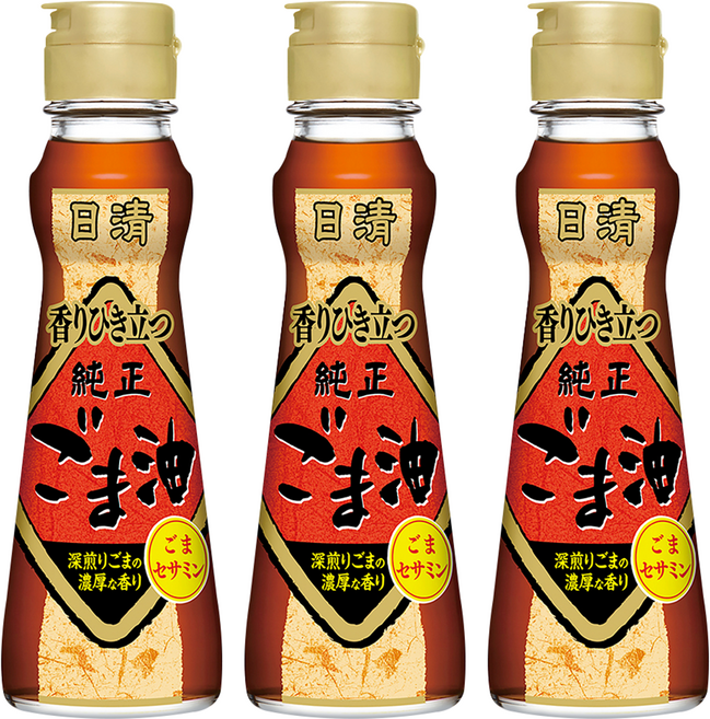 OilliO 濃香芝麻油, 141ml, 3瓶