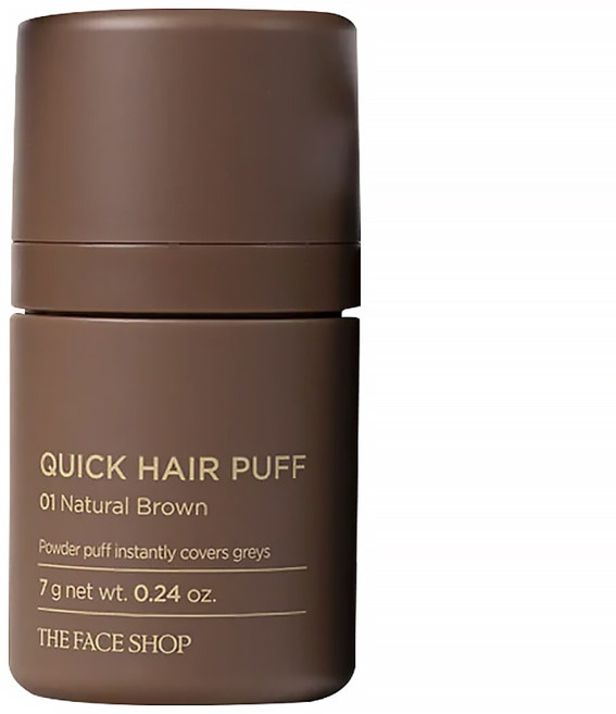 THE FACE SHOP 菲詩小舖 fmgt 台灣公司貨 遮色氣墊髮粉 7g, 01 自然棕色, 1罐