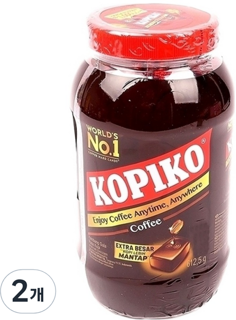 KOPIKO 咖啡糖, 612.5g, 2個