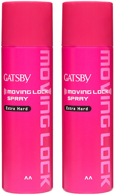 갸스비 무빙 락 엑스트라 하드 스프레이, 253ml, 2개