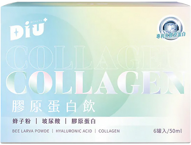 DiU 膠原蛋白飲 6瓶, 1個, 300ml
