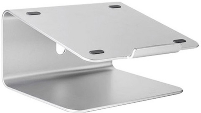 애니클리어 알루미늄 회전 노트북 거치대 AP-2, 실버, 1개