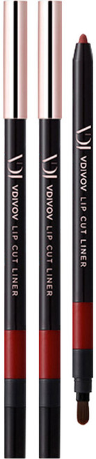 브이디아이 보브 립 컷 라이너 0.5g, PP401 하드 퍼플, 2개