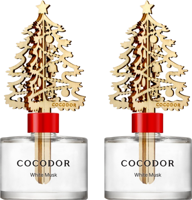 COCODOR 珂珂朵爾 燦金聖誕樹擴香瓶, White Musk 白麝香, 200ml, 2瓶