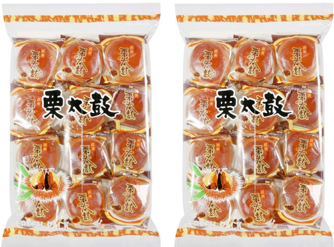 日新堂 栗太鼓, 228g, 2包
