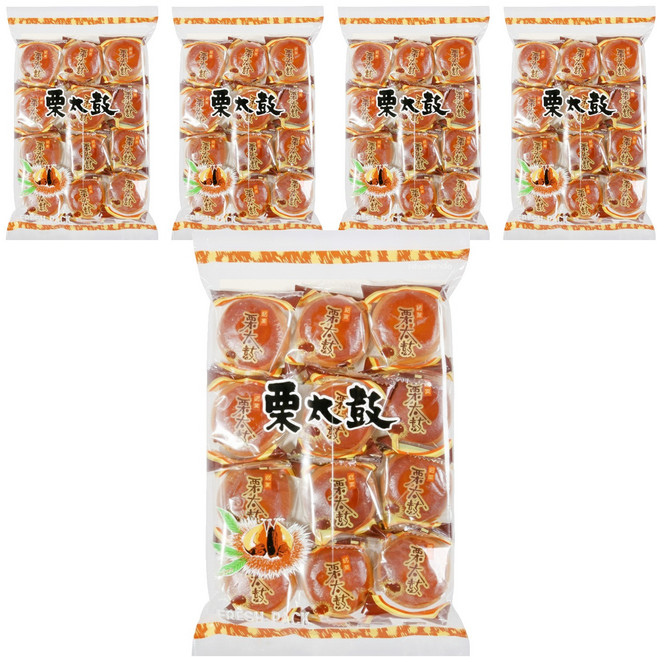 日新堂 栗太鼓, 228g, 5包