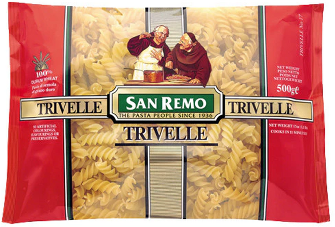 SAN REMO 大螺絲麵, 500g, 1包