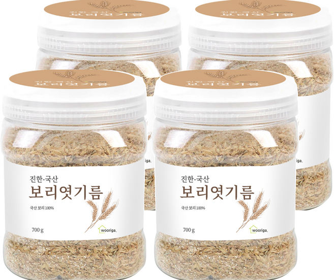 우리가스토리 국내산 보리엿기름 가루, 700g, 4개