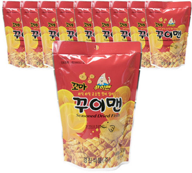 꾸이맨 꼬마, 50g, 10개