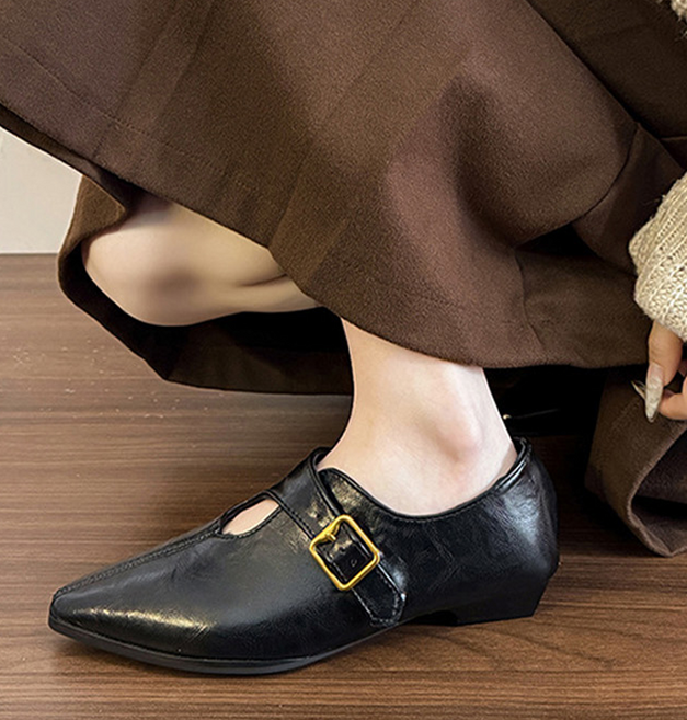 Paperments 方頭瑪莉珍圓環平底鞋 10423