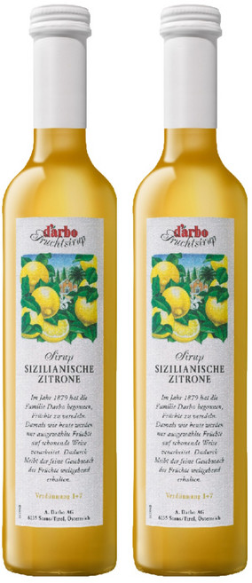 d'arbo 德寶 西西里檸檬果露糖漿, 500ml, 2瓶