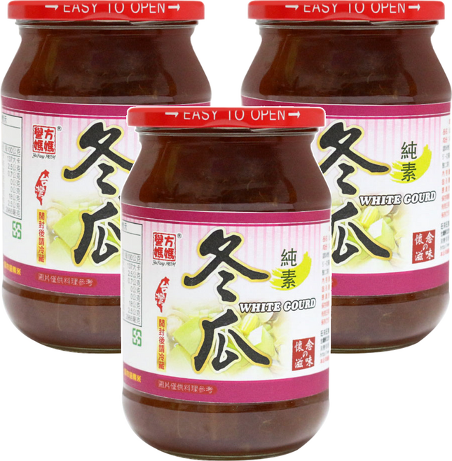 譽方媽媽 蔭冬瓜, 380g, 3罐