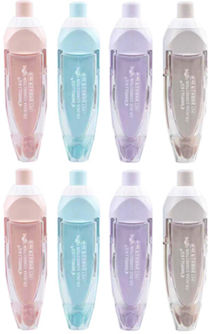 다다 가성비 노크식 수정테이프 6m, 랜덤발송, 8개