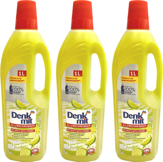 dm Denk mit 萬用檸檬清潔劑, 1L, 3瓶