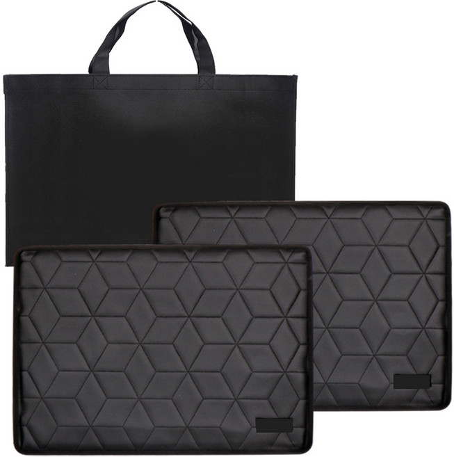 카템 차박 틈새보드 2세대 매트 대 2개 + 보관용 가방, 전차종, 블랙