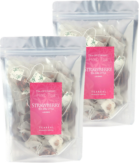 T-real 草本茶 23 草莓 三角茶包, 2g, 25入, 2個