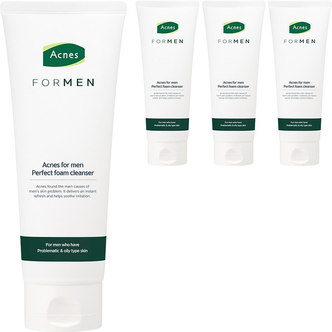 아크네스 포맨 퍼펙트 폼 클렌저, 150ml, 4개