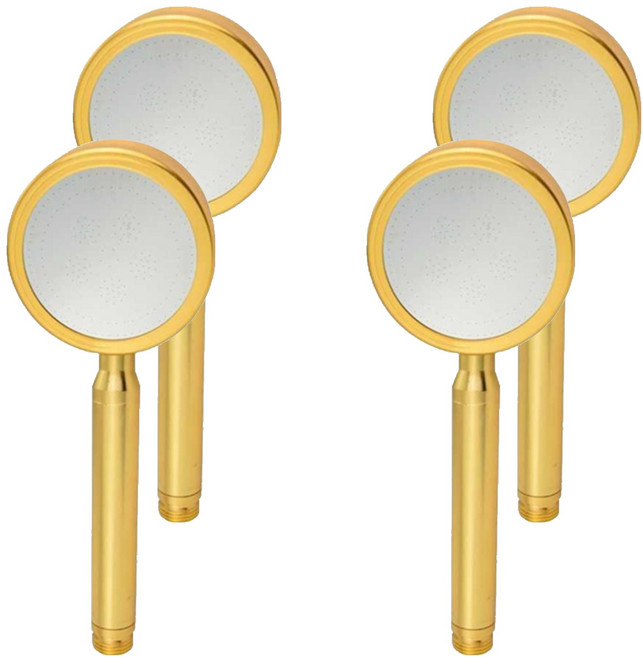 제이스홈 알루미늄 샤워기헤드 JSH007, 4개, 퓨어골드