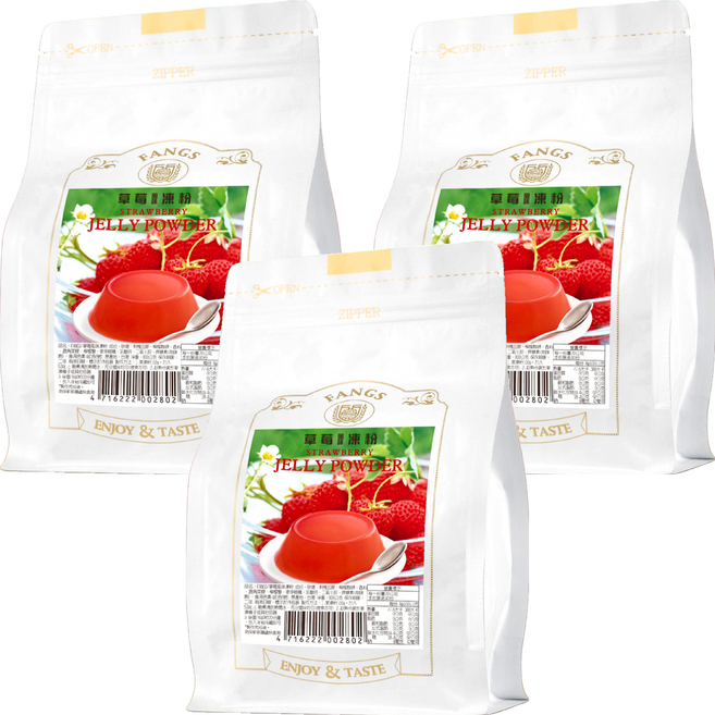 FANGS 方氏 草莓凍粉, 800g, 3包