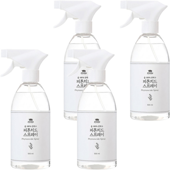 ZOOM 扁柏樹消毒噴霧, 500ml, 4瓶